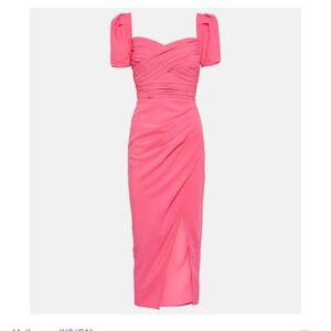 Self-Portrait Pink Midi Dress